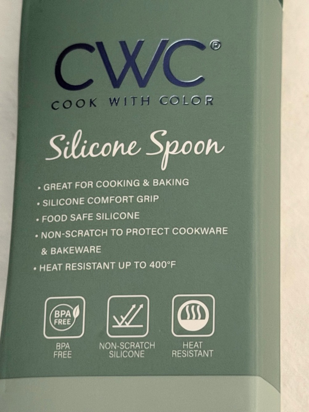 CWC Silicone Spoon in Sage Green - Cook With Color - Picture 6 of 6
